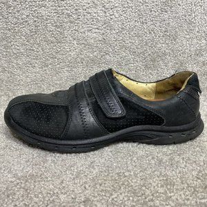 Clarks Artisan Unstructured Black Slip On Leather Loafers Shoes Women's Size 8-9